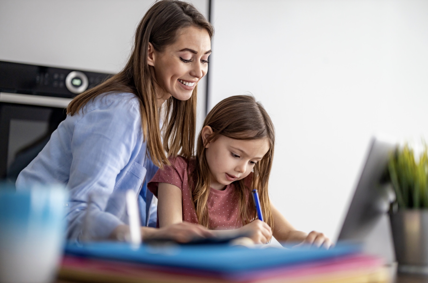 Parent and child learning together